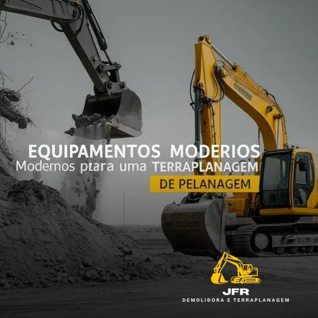 Equipamentos Modernos para uma Terraplanagem de Precisão
