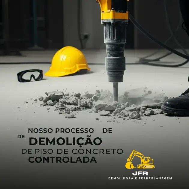 Nosso Processo de Demolição de Piso de Concreto Controlada