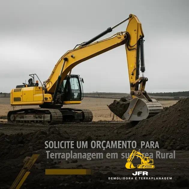 Solicite um Orçamento para Terraplanagem em sua Área Rural