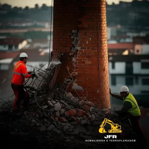 Vantagens da demolição de chaminé com a JFR Demolidora