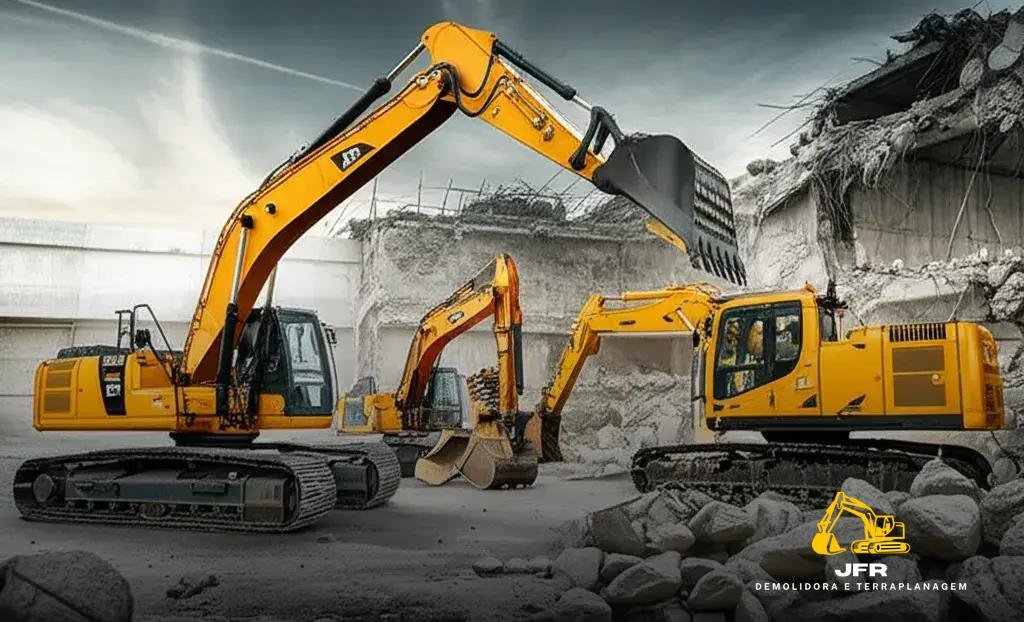 Tipos de Escavadeira Disponíveis para Locação